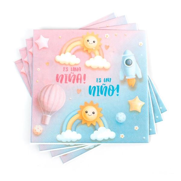 Picture of Servilletas Baby shower Dulce papel 33cm (12uds)