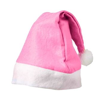 Imagen de Gorro Papá Noel Rosa Navideño