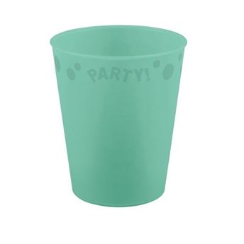 Imagens de Vaso Verde Menta Infantil Plástico Duro Reutilizable 250ml