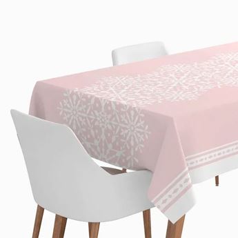 Imagen de Mantel Navideño Rosa papel Impermeable (1.4m x 2.2m)