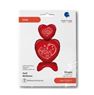 Picture of Globo Doble Corazón I love you con Base sin Helio (71cm)