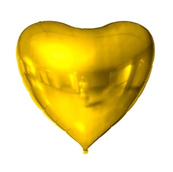 Picture of Globo Corazón Jumbo Foil Oro 170cm / 68 pulgadas