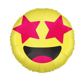 Imagens de Globo Emoji Emoción Estrellas Foil (46cm)