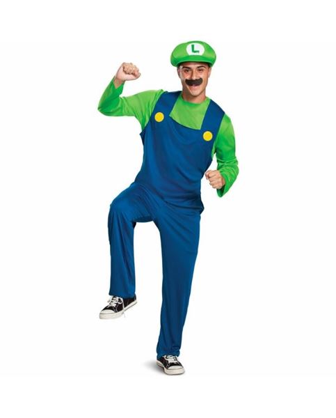 Imagens de Disfraz de Luigi Clásico Adulto (Talla L/XL)