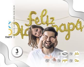 Picture of Set de Globos "Feliz día Papá" 