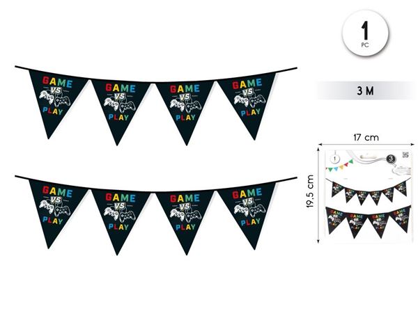 Imagens de Banderín Game Play papel (3m)