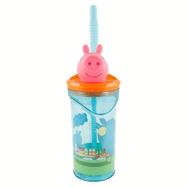 Imagen de Vaso Peppa Pig Figurita 3D 360ml (1 unidad)