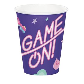 Imagens de Vasos Game Party cartón (8 unidades)