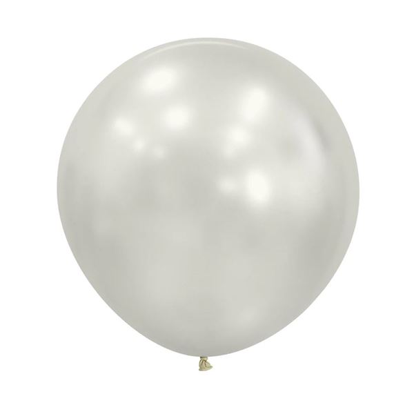 Imagen de Globos Blanco Nacar Silk 60cm Sempertex R24-806 (10)