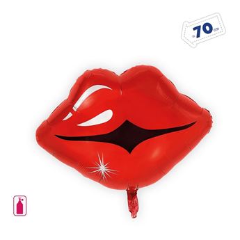 Imagen de Globo Labios Rojos Beso Foil (70cm)