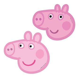 Imagen de Caretas Peppa y George cartón (6 unidades)