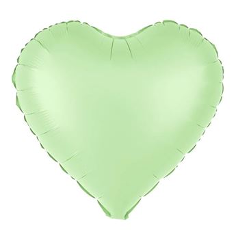 Picture of Globo Corazón Verde Pistacho Mate (45cm)