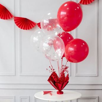 Imagen de Centro de Mesa Rojo para Globos (72cm)