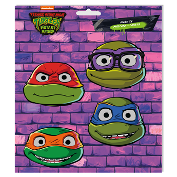 Picture of Caretas de las Tortugas Ninja cartón (6 unidades)