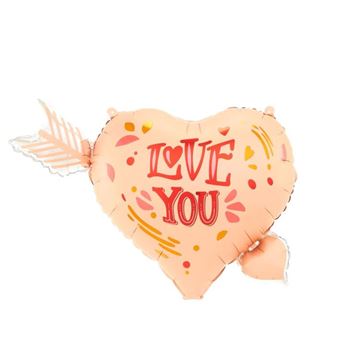 Imagens de Globo Corazón I Love You con Flecha Foil (69cm)