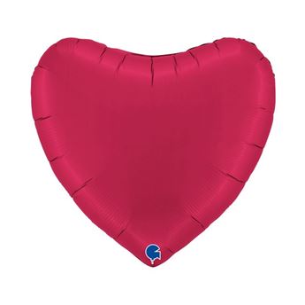 Picture of Globo Corazón Jumbo Rojo Cereza 75cm x 70cm (5 unidades)