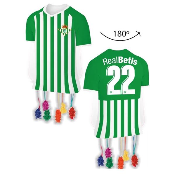 Imagen de Piñata Real Betis cartón 65cm x 45cm