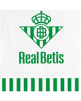 Imagen de Servilletas Fútbol Real Betis papel 33cm (8 unidades)