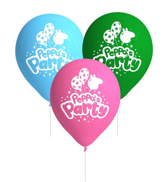 Imagen de Globos Peppa Pig Party Látex (8 unidades)