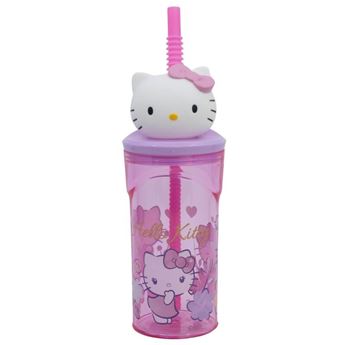 Imagen de Vaso Hello Kitty Figurita 3D 360ml (1 unidad)