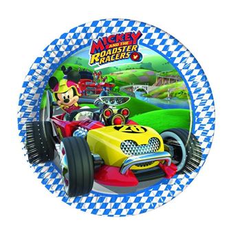 Imagen de Platos de Mickey Mouse Roadster Racers cartón 20cm (8 unidades)