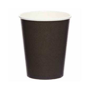 Imagen de Vasos Negro Carbón cartón 237ml (8 unidades)