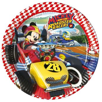 Imagens de Platos de Mickey Mouse Roadster Racers cartón 23cm (8 unidades)