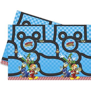 Picture of Mantel de Mickey Mouse Roadster Racers plástico (120cm x 180cm)