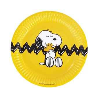 Imagen de Platos Snoopy Peanuts cartón 18cm (6 unidades)