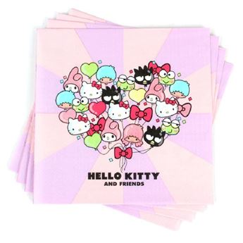 Imagen de Servilletas Hello Kitty y Amigos papel 33cm (12 unidades)