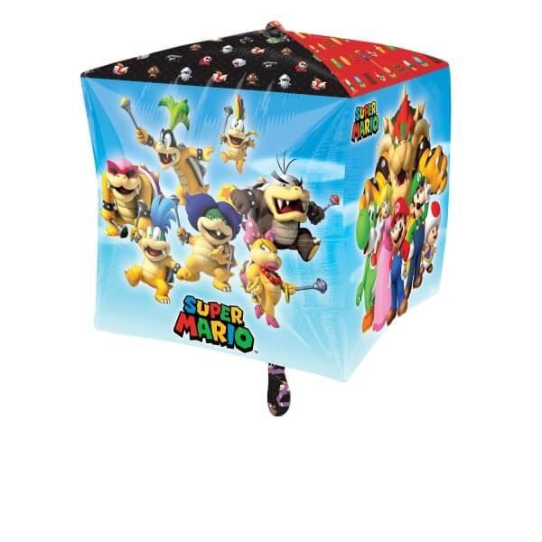 Imagen de Globo Super Mario Bros Forma Cubo (38cm)