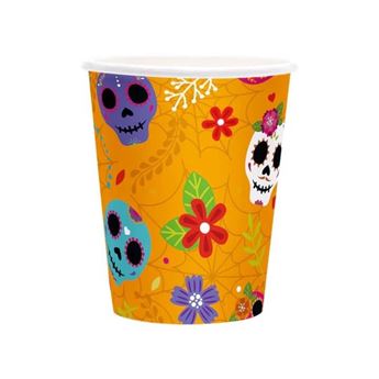 Imagen de Vasos Fiesta Día de los Muertos 220ml (6 unidades)