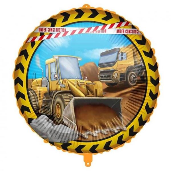 Picture of 🚧 Globo Construcción Cumpleaños Foil (45cm)