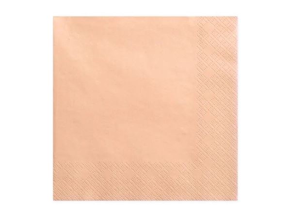 Imagen de Servilletas Color Salmón papel 33cm (20uds)