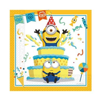 Picture of Servilletas Minions Gru Villano Favorito papel 33cm (20 unidades)