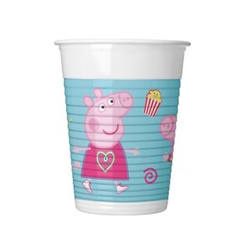 Imagen de Vasos Peppa Pig plástico 200ml (8 unidades)