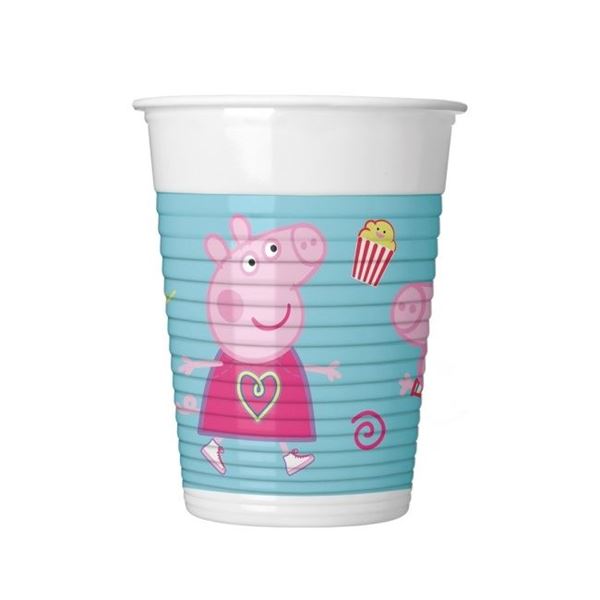 Imagens de Vasos Peppa Pig plástico 200ml (8 unidades)