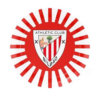 Imagen de Platos Athletic de Bilbao cartón 18cm (8 unidades)