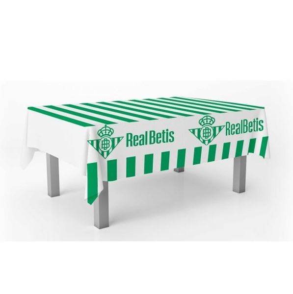 Imagens de Mantel Fútbol Real Betis plástico 120cm x 180cm (1)