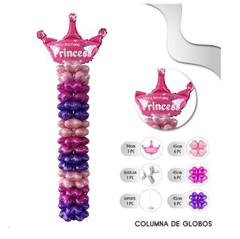 Imagens de Columna con Globos Tema Princesas