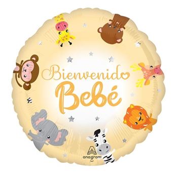 Imagens de Globo Bienvenido Bebé Animales (45cm)