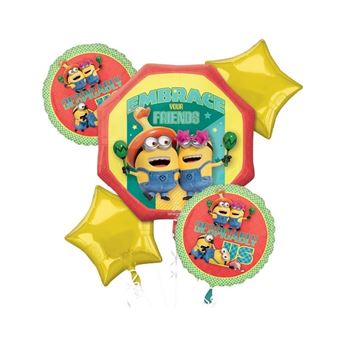 Imagens de Bouquet Globos Minions Foil (5uds)