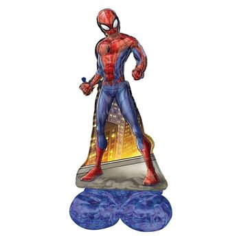 Imagen de Globo Spiderman con Base sin Helio (137cm)