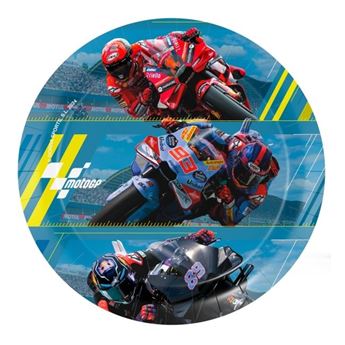 Imagen de Platos MotoGP cartón 18cm (8 unidades)