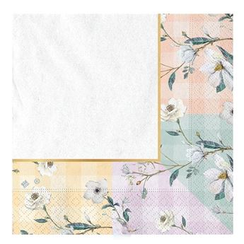 Picture of Servilletas Floral Vichy papel (16uds)