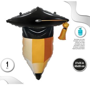 Picture of Globo Graduación Lápiz Foil (89cm x 69cm)